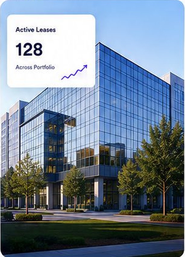 Modern glass office building
