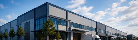 Modern industrial warehouse property