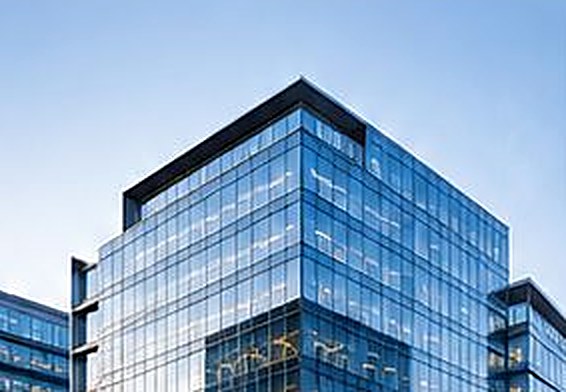 Grade A glass office building