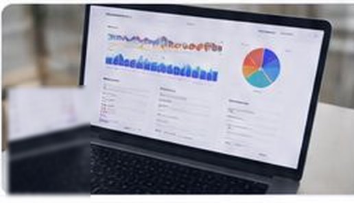 Laptop showing real estate dashboard