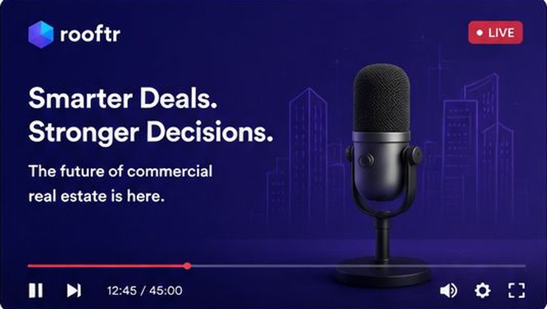 Rooftr live webinar — Smarter Deals. Stronger Decisions.